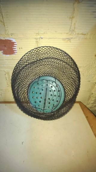 Cesta Mimbre Truchera + Rejón Metálico Plegable