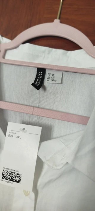 Camisa Blanca Talla XXXXL