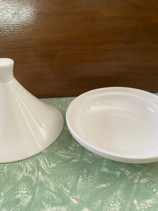 Tajine in porcellana bianco