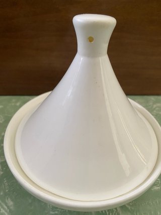 Tajine in porcellana bianco