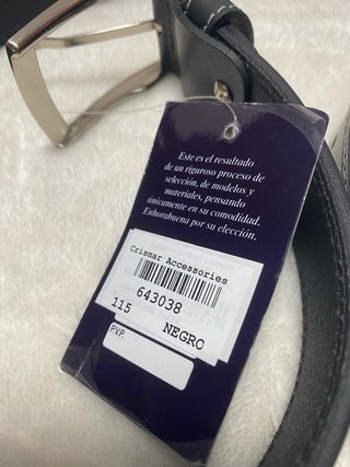 Cinturón Piel Vacuno Agustín Corpas Negro