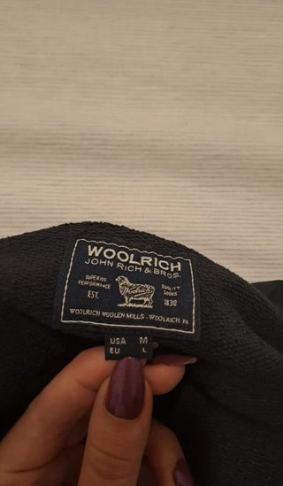 Felpa Woolrich Blu Uomo Taglia L