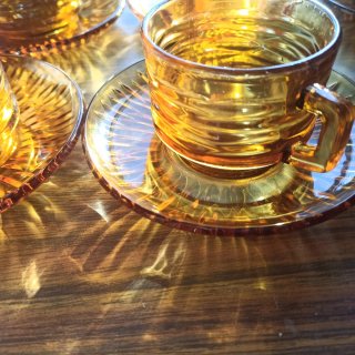 12 juegos de café con leche VERECO Ámbar
