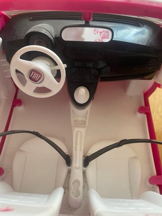 Coche Barbie Fiat 500 Rosa