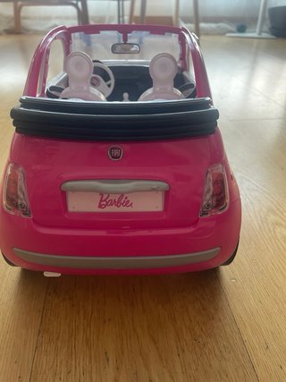 Coche Barbie Fiat 500 Rosa