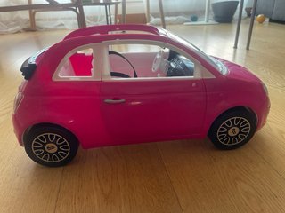 Coche Barbie Fiat 500 Rosa