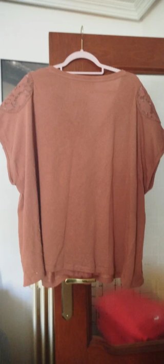 Camiseta Talla Grande XXXXL Encaje Hombros