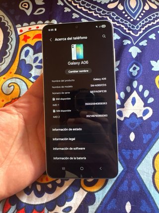 Samsung Galaxy A06 64GB Dual sim Blanco Gris.