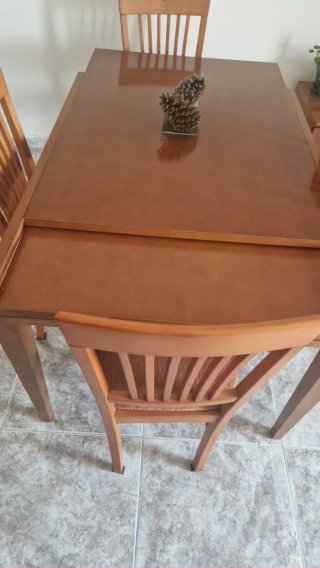 Mesa de comedor extensible madera