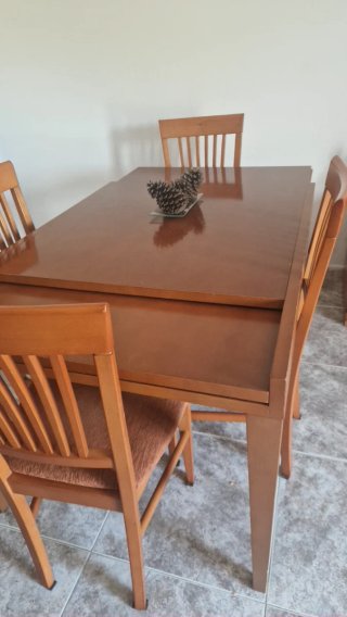 Mesa de comedor extensible madera