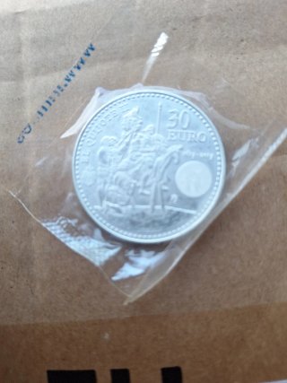 Moneda 30 Euros El Quijote II