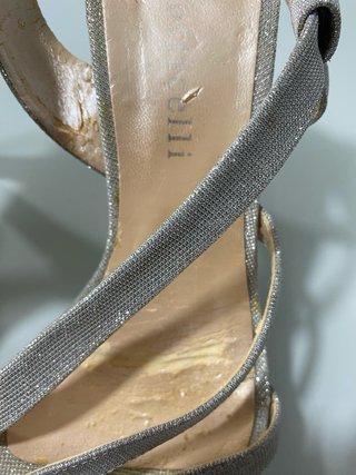 Sandalias Botticelli Plateadas Talla 37