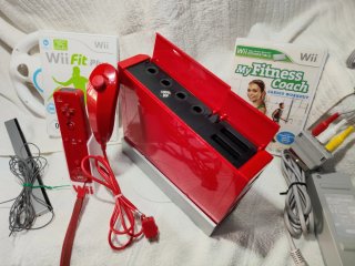 Consola Wii Roja Completa + Accesorios