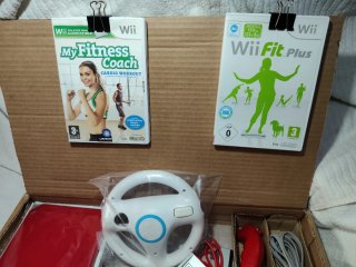 Consola Wii Roja Completa + Accesorios