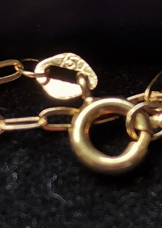 Cadena con Cruz de Caravaca todo de Oro 18K