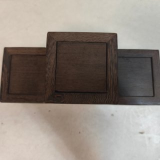 Expositor Bonsái Triple Madera
