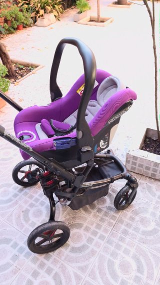 Carrito bebé Jane Rider trio Morado