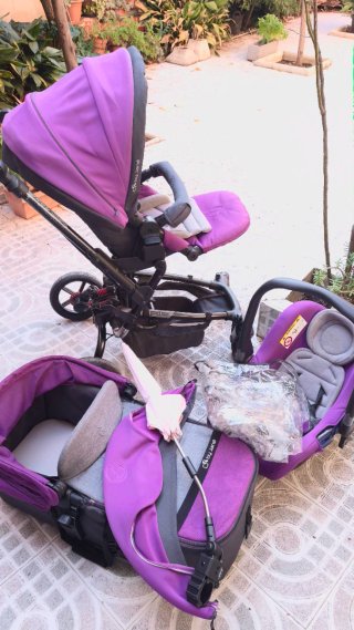 Carrito bebé Jane Rider trio Morado