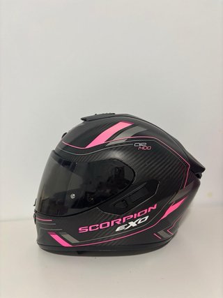 Casco Scorpion EXO 1400 Air Negro Rosa