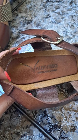 Sandalias Valdivieso Mujer Marrón y Dorado