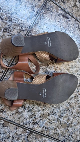 Sandalias Valdivieso Mujer Marrón y Dorado