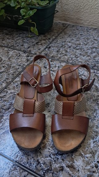 Sandalias Valdivieso Mujer Marrón y Dorado
