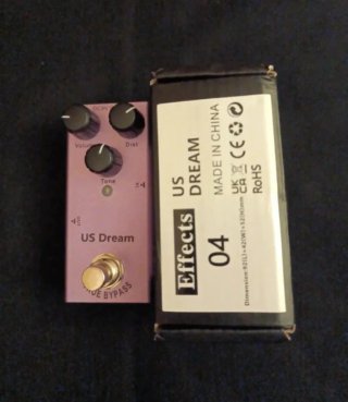 Pedal Guitarra US Dream. Distortion.