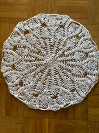 Lote de 9 manteles pequeños de crochet o ganchillo