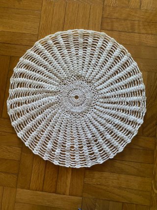 Lote de 9 manteles pequeños de crochet o ganchillo