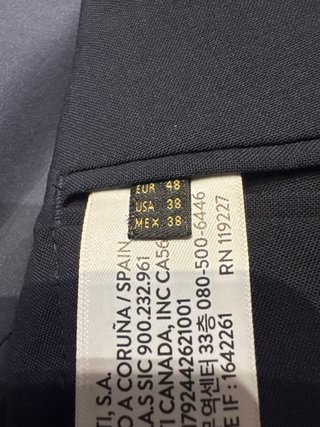 Traje Massimo Dutti Azul Marino Talla 38