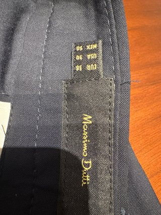 Traje Massimo Dutti Azul Marino Talla 38