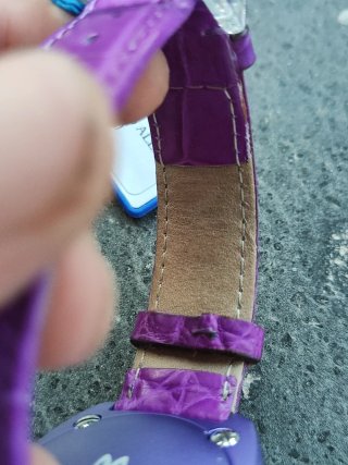 Orologio Montres de Luxe Viola e Argento