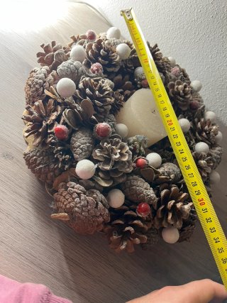 Ghirlanda centrotavola decorativa natalizia