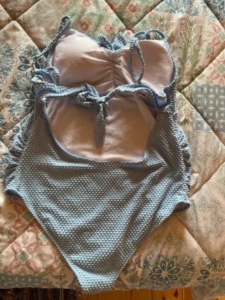 Bañador premamá azul