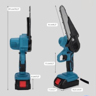 Mini Sierra Eléctrica Recargable (2 Baterías)