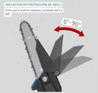 Mini Sierra Eléctrica Recargable (2 Baterías)