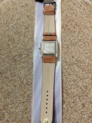 Reloj Adrina Pulsera Cuero Marrón y Plata