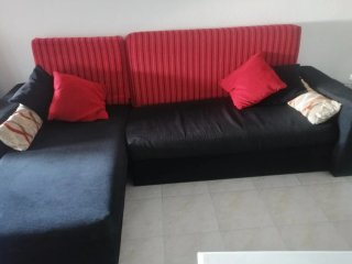Vendo Sofá Cama con chaise longe en el portil huel