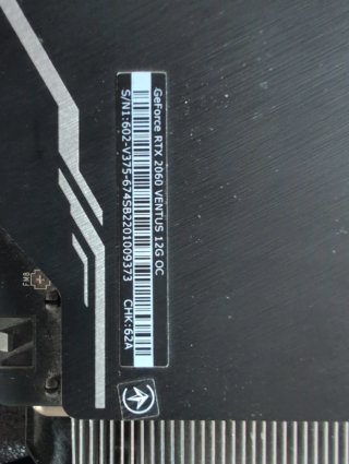MSI RTX 2060 Ventus OC 12GB