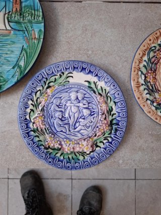 Platos decorativos patio cerámica