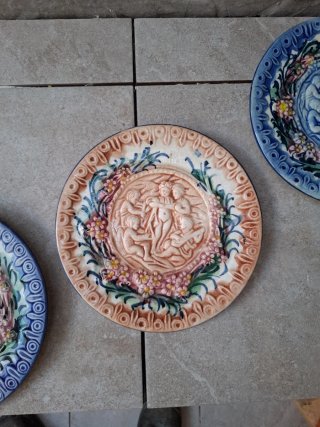 Platos decorativos patio cerámica