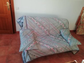 Sofá-cama 2 plazas + 2 hamacas