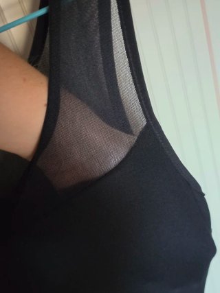 Vestido de fiesta negro lentejuelas