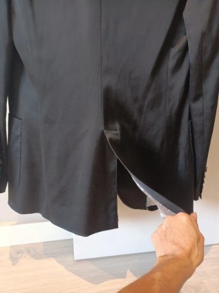 Americana larga negra Mango Talla M