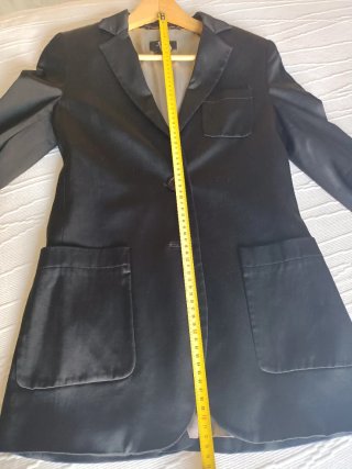 Americana larga negra Mango Talla M