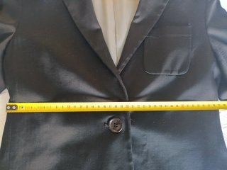 Americana larga negra Mango Talla M