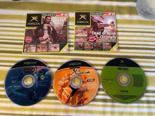 Lote 3 discos y 2 revistas Xbox Original