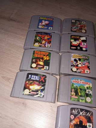 Nintendo 64 Juegos a 25€ cada uno.