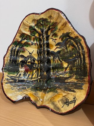 Pintura Africana Antigua en Caparazón