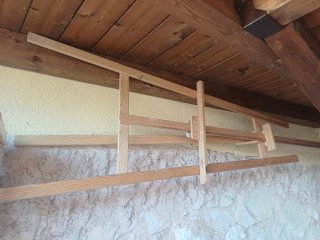 Caballete de pintura de madera